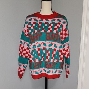 GRAYSON THREADS Festive Red and Green Sweater SZ S
